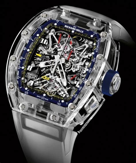 richard mille sapphire watch|richard mille sapphire case.